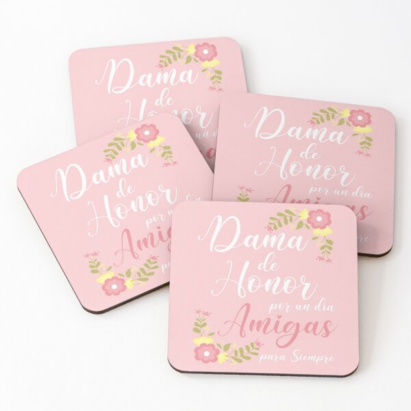 Item preview, Dama de Honor por un dia Amigas para Siempre (Disponible tambien con tipografia en negro) designed and sold by InkItStudio.