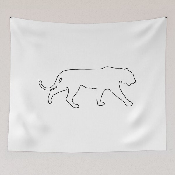 Item preview, Plain Tiger Stencil designed and sold by StencilGifts.