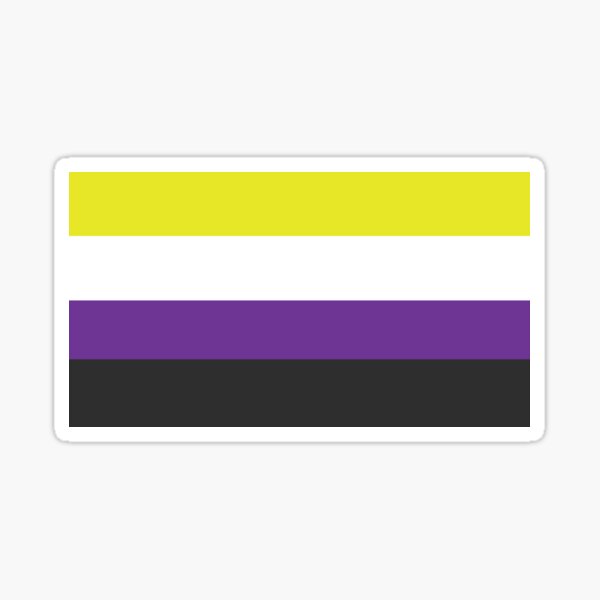 Non-Binary Flag Sticker