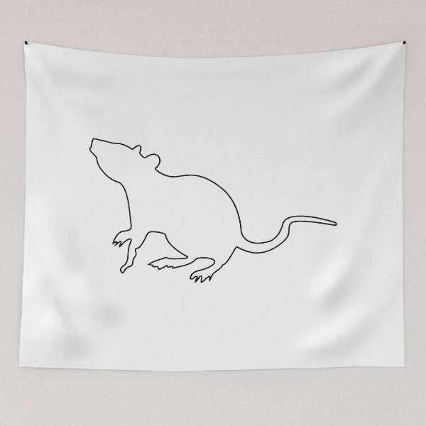 Item preview, Plain Rat Stencil designed and sold by StencilGifts.