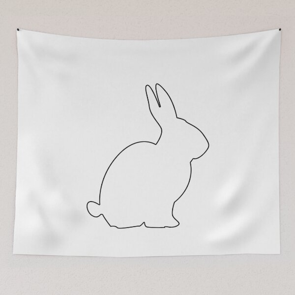 Item preview, Plain Rabbit Stencil designed and sold by StencilGifts.