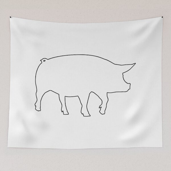 Item preview, Plain Pig Stencil designed and sold by StencilGifts.