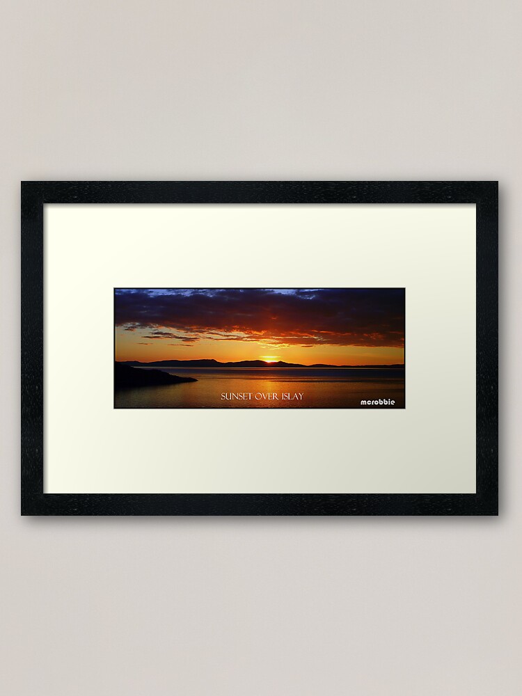 Alternate view of Sunset over Islay Framed Art Print
