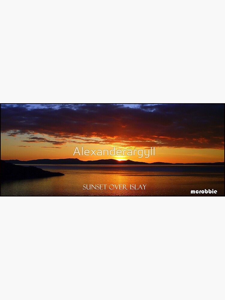 Sunset over Islay by Alexanderargyll