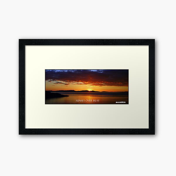 Sunset over Islay Framed Art Print