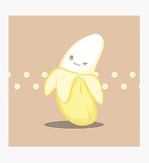 Cute Tropical Fruits - Banana Photographic Print