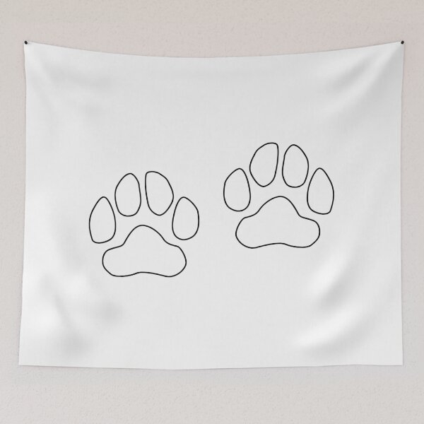 Item preview, Plain Paw -Print Stencil designed and sold by StencilGifts.