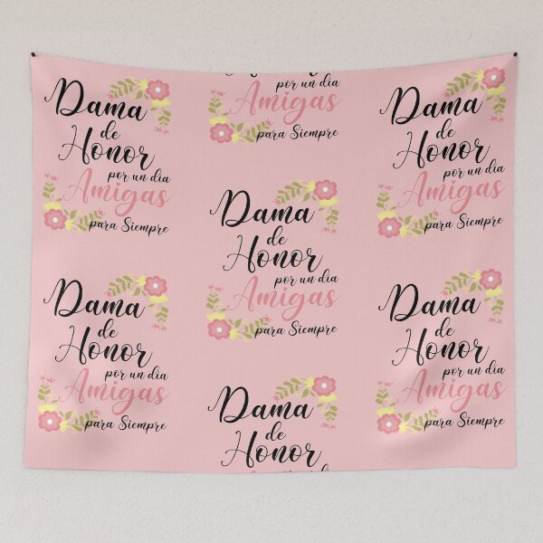Item preview, Dama de Honor por un dia Amigas para Siempre (Disponible tambien con tipografia en blanco) designed and sold by InkItStudio.