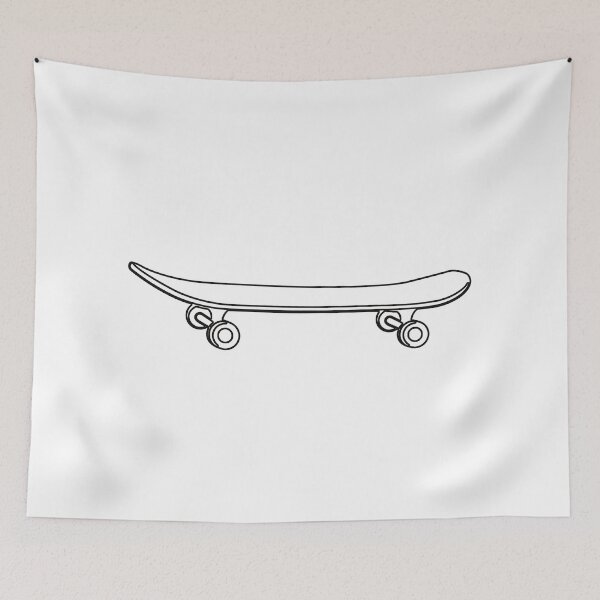Item preview, Plain Skateboard Stencil designed and sold by StencilGifts.
