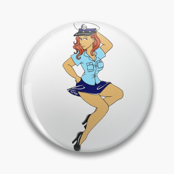 Item preview, Chief USCG pinup (redhead) designed and sold by ArtByKarla.