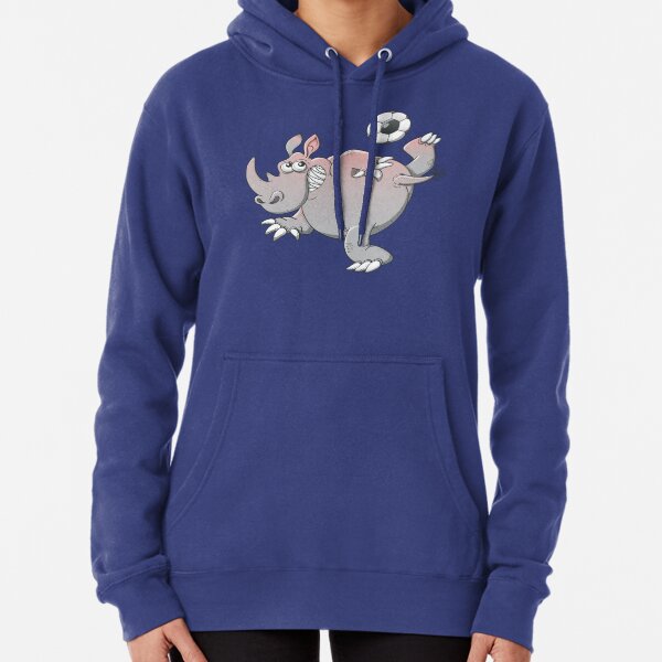 A Rhinoceros is the New Star of Soccer Pullover Hoodie
