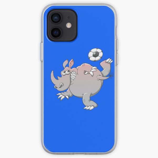 A Rhinoceros is the New Star of Soccer iPhone Soft Case