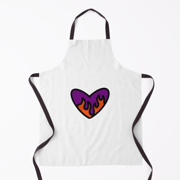 Item preview, Purple fire heart designed and sold by cutedesigns0.