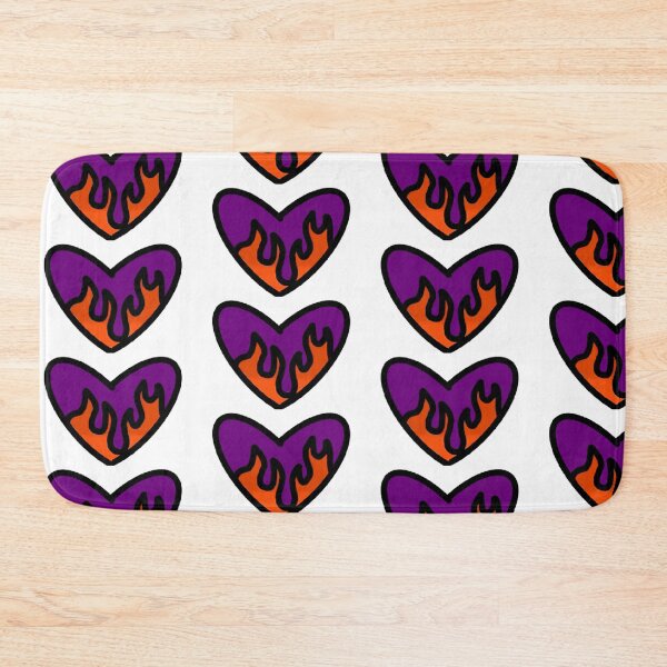 Item preview, Purple fire heart designed and sold by cutedesigns0.
