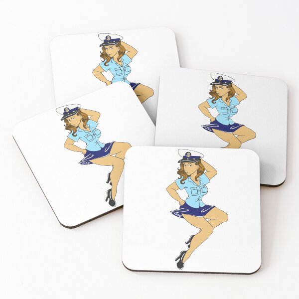 Item preview, Chief USCG pinup (brunette) designed and sold by ArtByKarla.