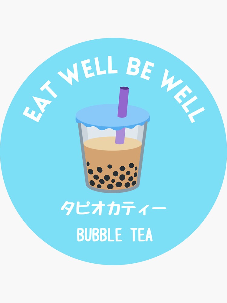 "Bubble Tea Boba Milk Tea Japanese Snack Drink" Sticker for Sale by