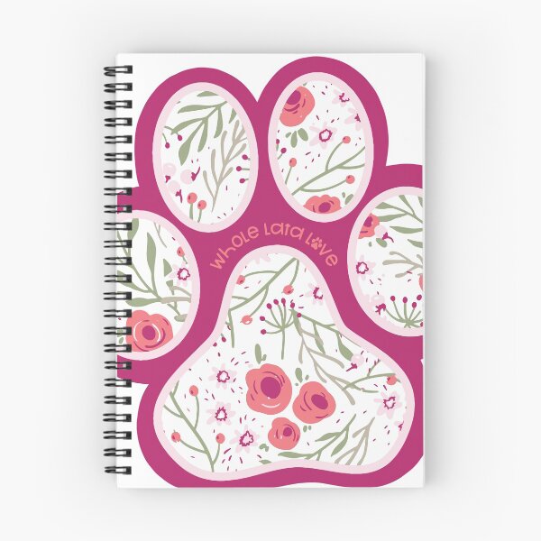 Item preview, Paw Print Pink Floral designed and sold by emilydyer315.