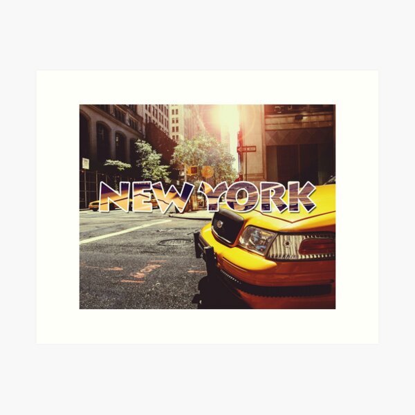 New York New York Film Sunset Art Print