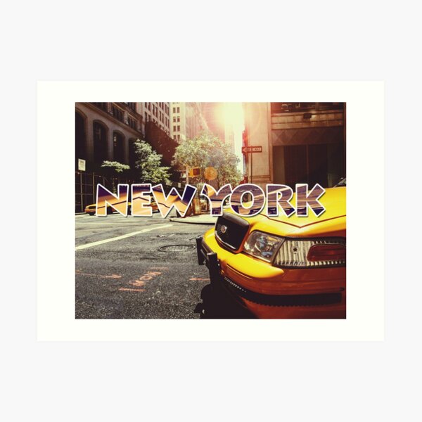 New York New York Film Sunset Art Print