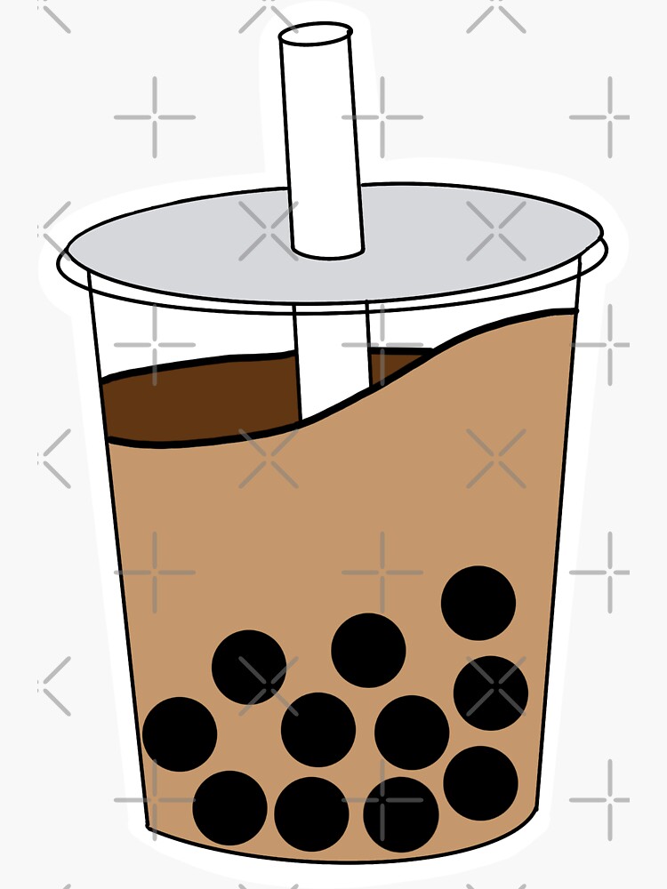 Boba Sticker By Designsbydenyer Redbubble