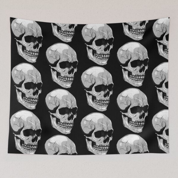 Item preview, The Skull (3D distressed design) Essential T-Shirt designed and sold by AstridPredovic.