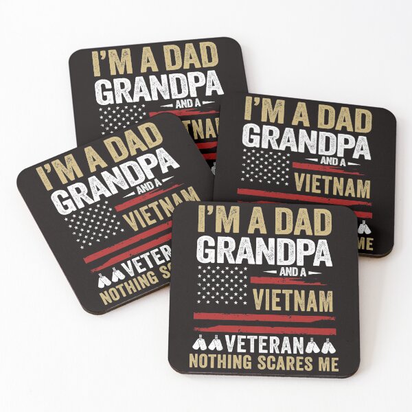 Item preview, Vintage US Navy Vietnam Veteran, Veteran Grandpa Birthday gift, I'm a dad grandpa  and a veteran nothing scares me designed and sold by Majesticoo.
