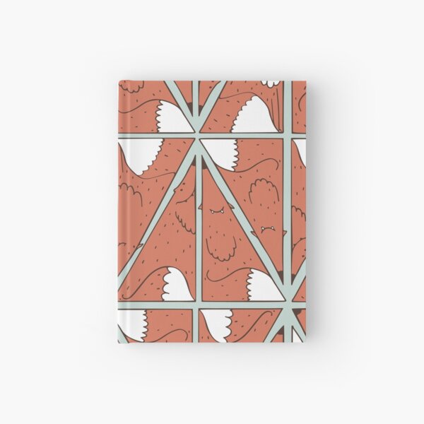 Triangle foxes Hardcover Journal