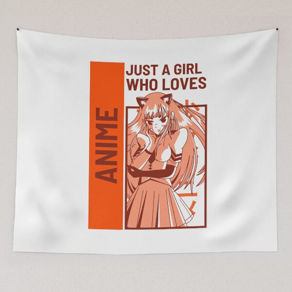 Item preview, Just a girl who loves anime designed and sold by BlascoShop.