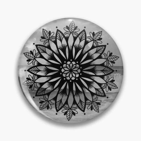 Item preview, mandala - b&w. designed and sold by luananishimura.