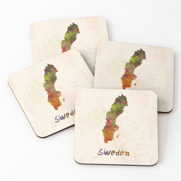 Item preview, Sweden in watercolor designed and sold by paulrommer.