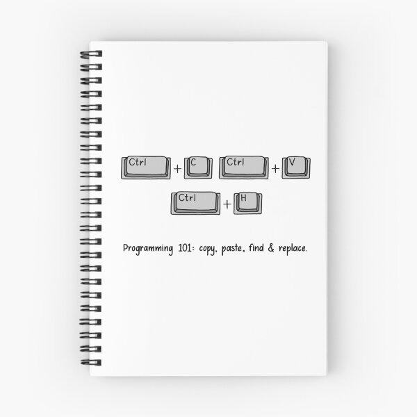 Item preview, Programming 101: Copy, Paste, Find & Replace designed and sold by randomnous.