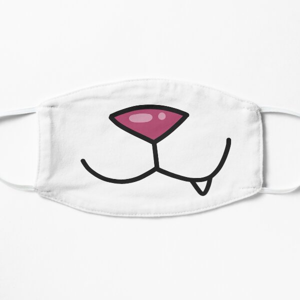 Cute Cat Face Flat Mask