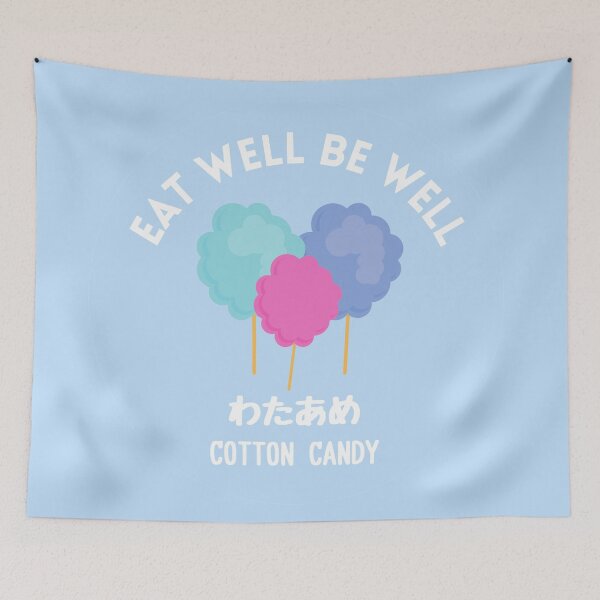 Item preview, Pastel Blue Cotton Candy Japanese Food Sweet Snack  designed and sold by zion-11.