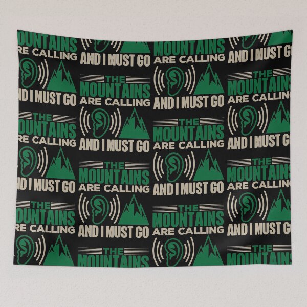Item preview, Mountains Are Calling And I Must Go | Love Backpacking designed and sold by GravitiTees.