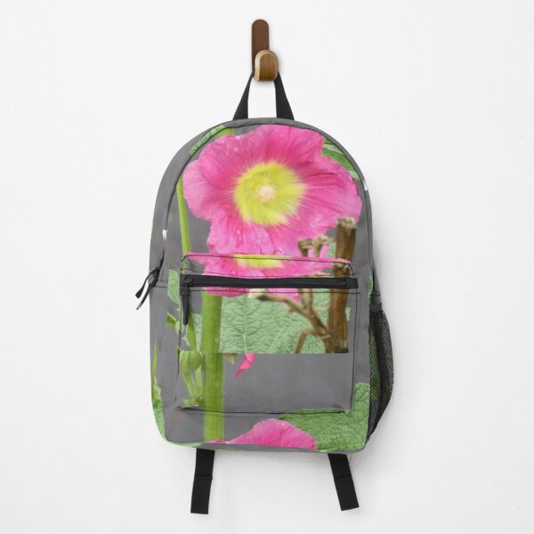 Item preview, Pink and yellow hollyhock designed and sold by greentiger1.