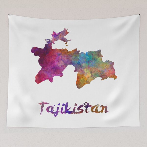 Artikelvorschau, Tadschikistan in Aquarell entworfen und verkauft von paulrommer.