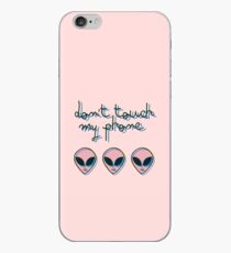 Berühren Sie nicht mein Telefon // Alien 3D Vaporwave Indie iPhone-Hülle & Cover