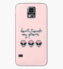 Berühren Sie nicht mein Telefon // Alien 3D Vaporwave Indie Hülle & Klebefolie für Samsung Galaxy
