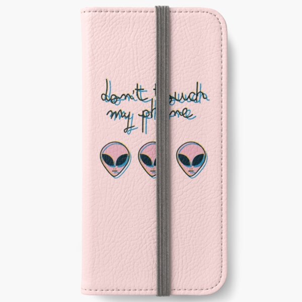 Don't Touch My Phone // Alien 3D Vaporwave Indie iPhone Wallet