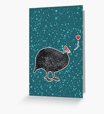 Guinea Fowl love Greeting Card