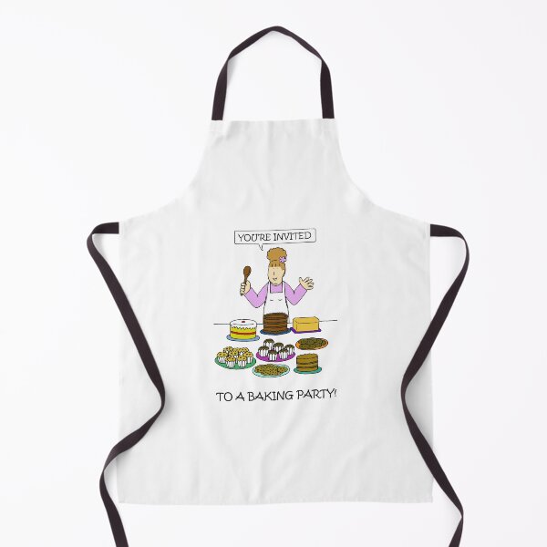 Item preview, Baking Party Invitation Cartoon Lady with Cakes designed and sold by KateTaylor.