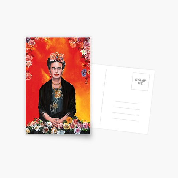 Item preview, frida kahlo flower painting designed and sold by JaySierra.