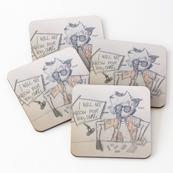Item preview, Catboo Ranboo I will not meow for you chat designed and sold by mcyt-merch.