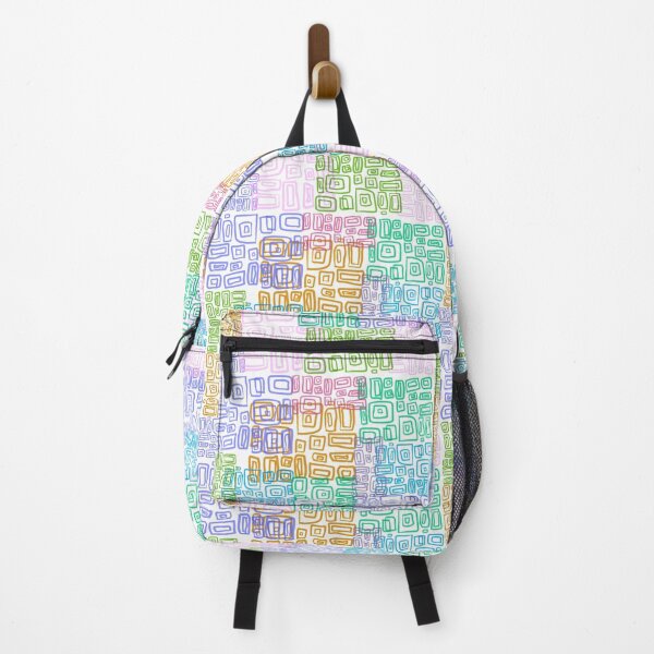 Item preview,  Colourful abstract squares outlines designed and sold by willowsbunnies.