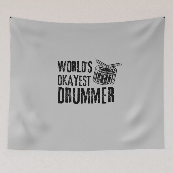 Item preview, World's Okayest Drummer designed and sold by Rhu Creations.