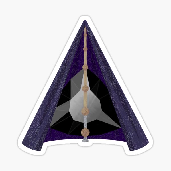 Materialized Deathly Hallows Sticker