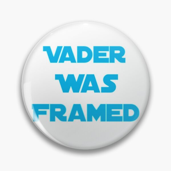 Item preview, Vader Was Framed In Light Blue On White Background designed and sold by UncleStuScience.