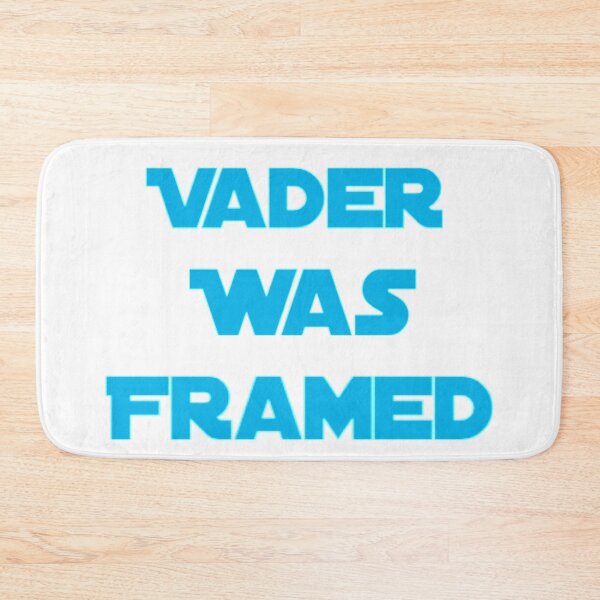 Item preview, Vader Was Framed In Light Blue On White Background designed and sold by UncleStuScience.