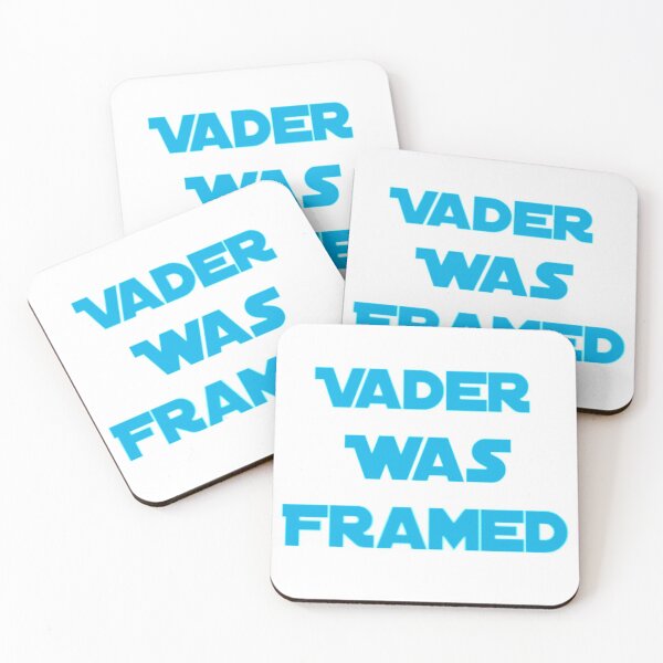 Item preview, Vader Was Framed In Light Blue On White Background designed and sold by UncleStuScience.
