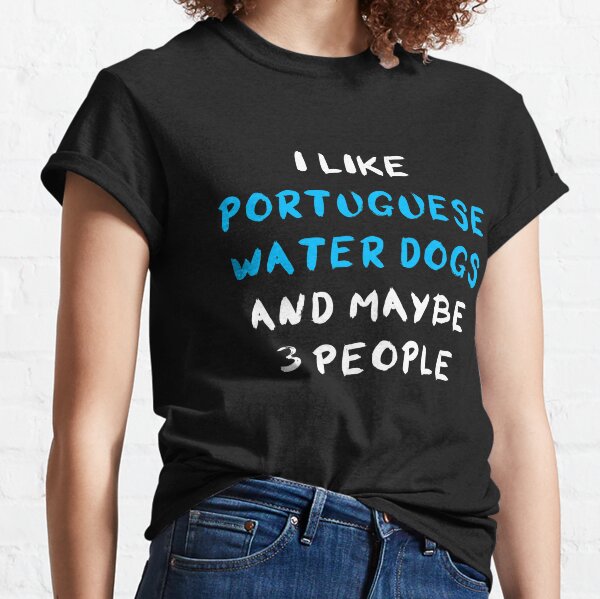 Portuguese Water Dog Brown - Fishing - Caricature - T-Shirt